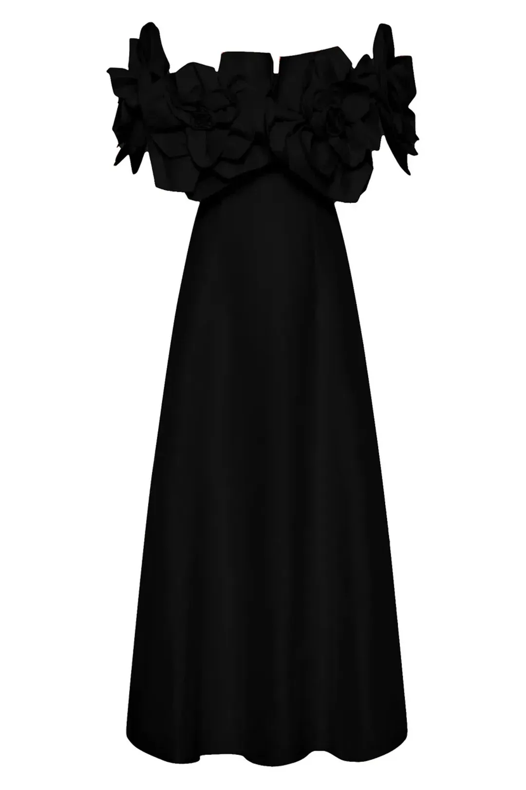 🖤 AJE Etta Midi Dress - size 6 - Black Formal Maxi Gown 🖤 for rent on The Volte - main image
