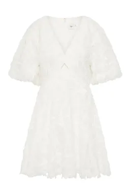 🤍 BRAND NEW AJE Florential Mini Swing Dress – White – Size 6 AU 🤍 Bridal Shower / Hen's / Races for rent on The Volte - image 5