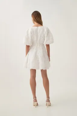 🤍 BRAND NEW AJE Florential Mini Swing Dress – White – Size 6 AU 🤍 Bridal Shower / Hen's / Races for rent on The Volte - image 4