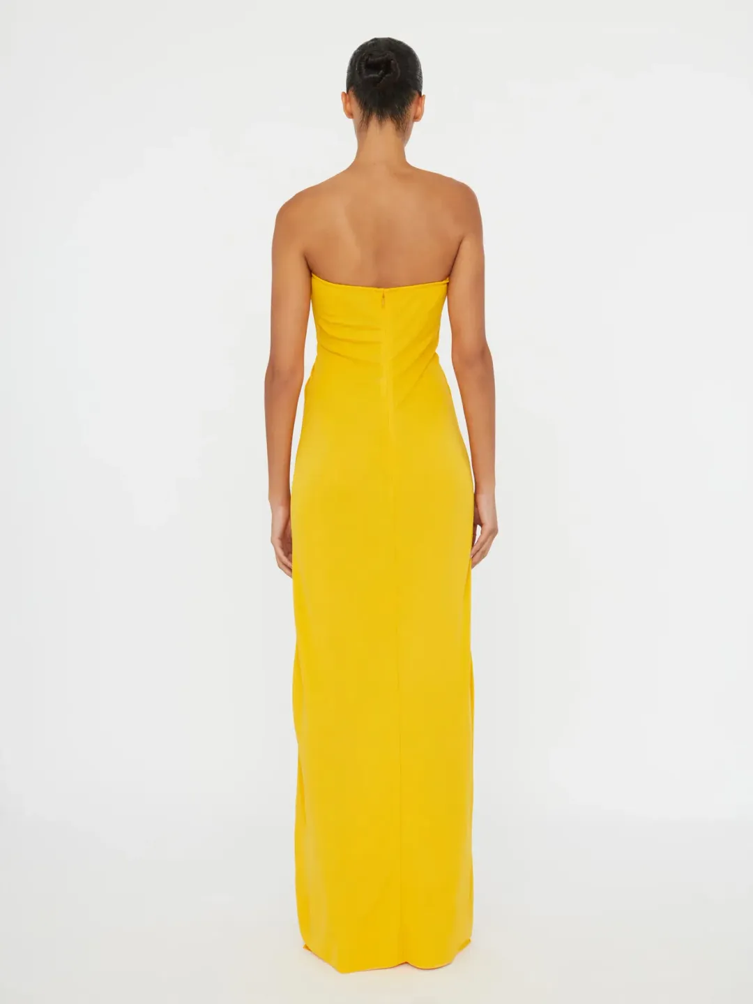 Arced Palm Strapless Dress for rent on The Volte - main image