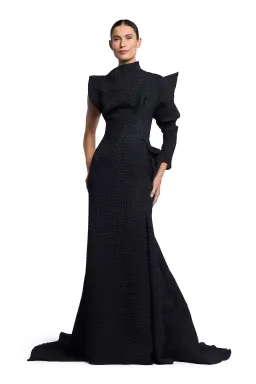 Lyra Gown Black Waffle for rent on The Volte - image 1