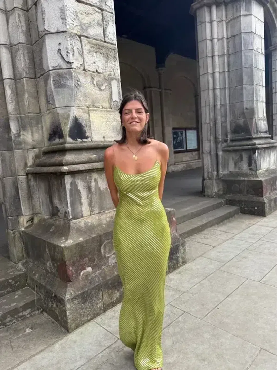 Rat & Boa Gina Maxi Dress Green Size M / AU 10 for rent on The Volte - main image