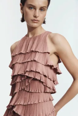 Aje Dew Pleated Maxi Dress - size 8 for rent on The Volte - image 2