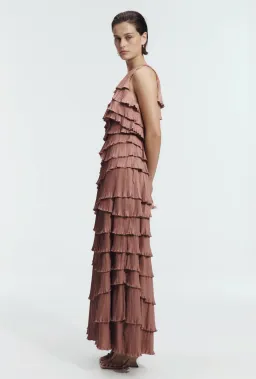 Aje Dew Pleated Maxi Dress - size 8 for rent on The Volte - image 3