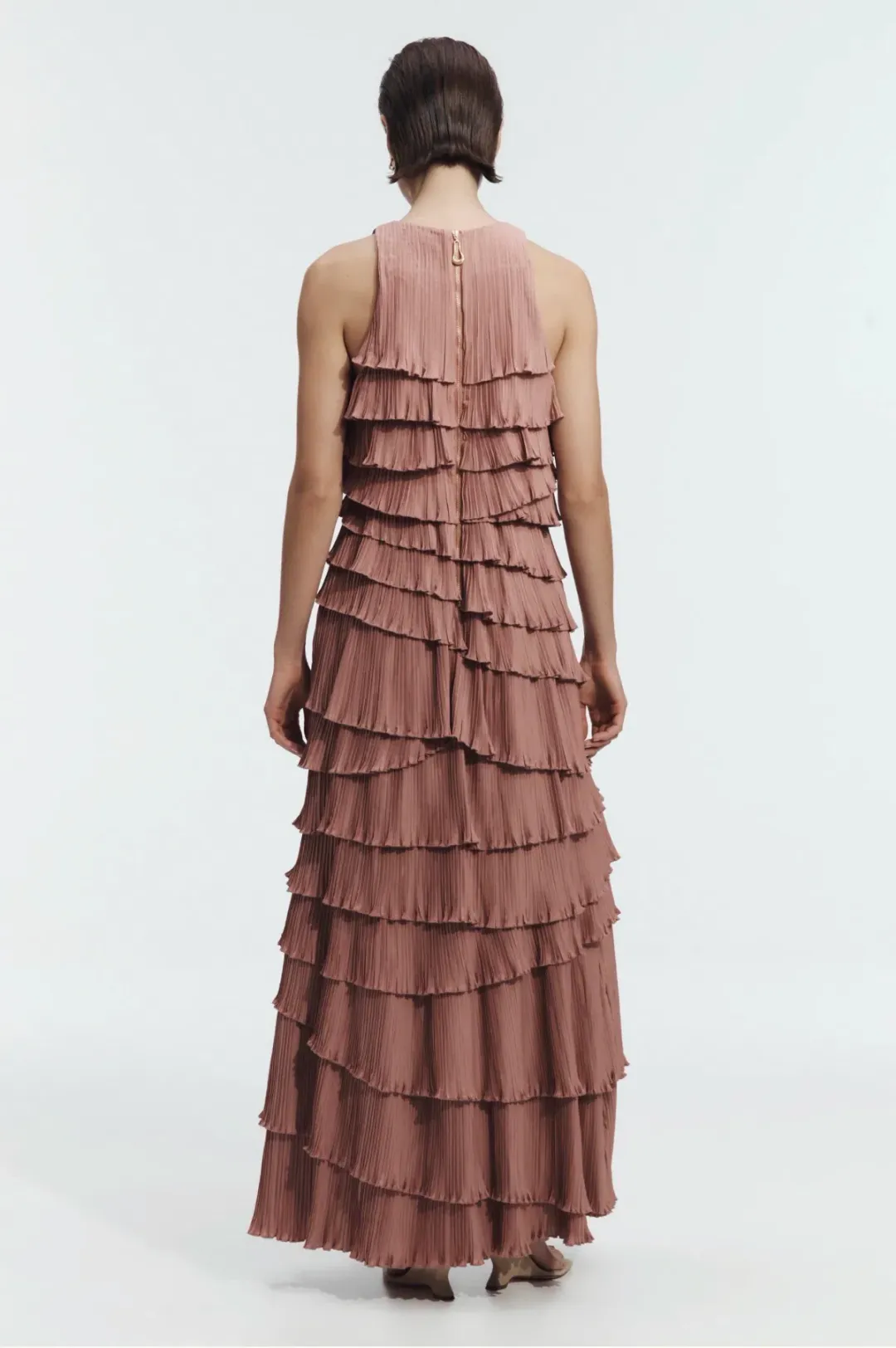 Aje Dew Pleated Maxi Dress - size 8 for rent on The Volte - main image