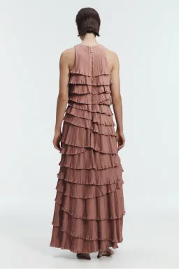 Aje Dew Pleated Maxi Dress - size 8 for rent on The Volte - image 4