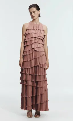 Aje Dew Pleated Maxi Dress - size 8 for rent on The Volte - image 1