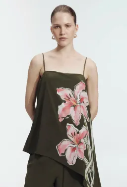 Aje Rhea Silk Cami and Pants - size 8 for rent on The Volte - image 4