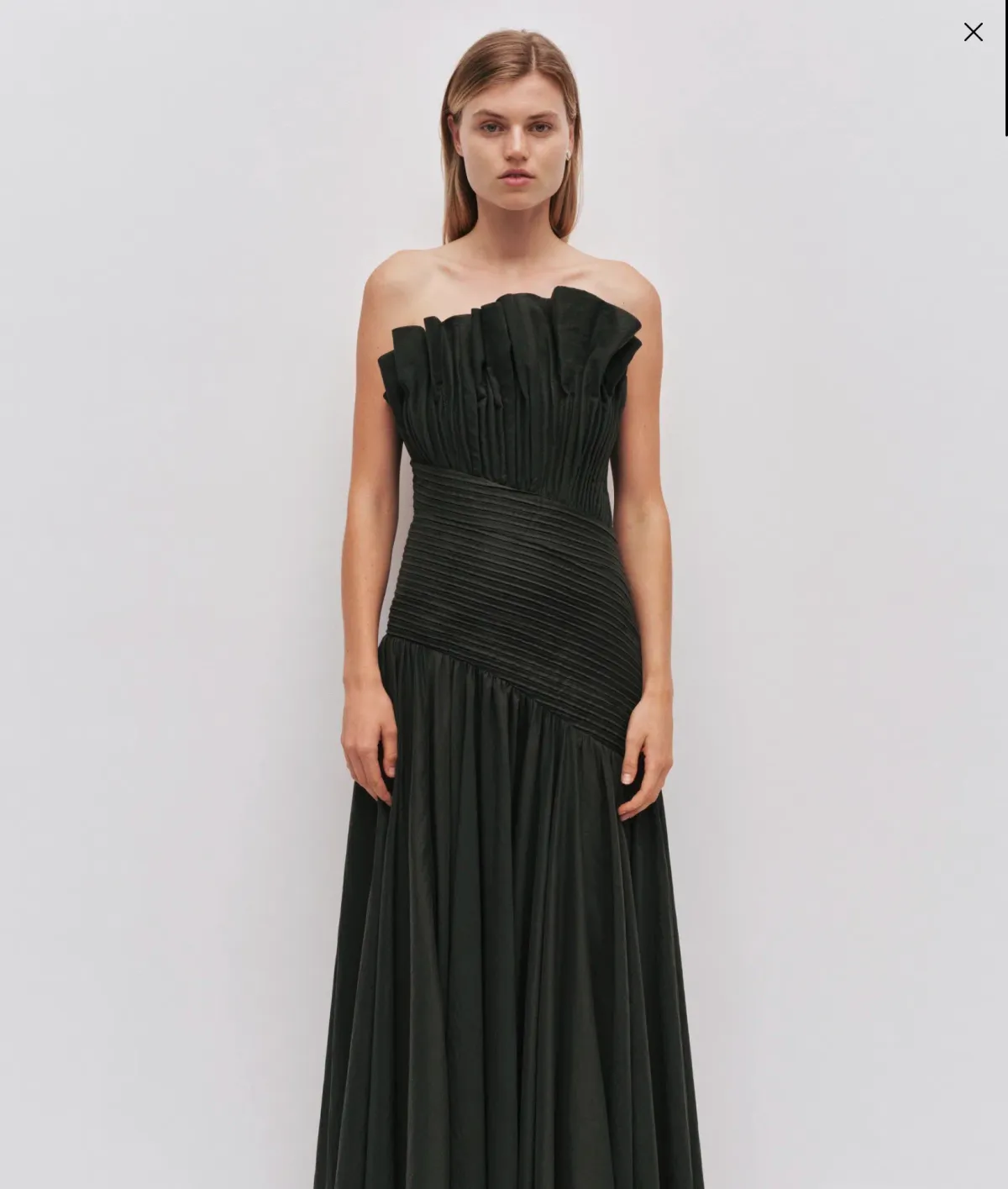 AJE Aquiline Dress Hunter Green 16 for rent on The Volte - main image