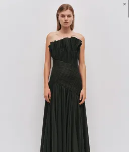 AJE Aquiline Dress Hunter Green 16 for rent on The Volte - image 1