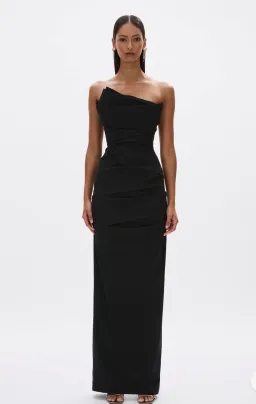 Rachel Gilbert Salma Gown Black 8 for rent on The Volte - image 1