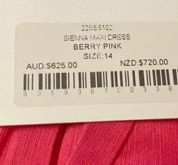 Aje Sienna Maxi Dress Berry Pink Size 14 for rent on The Volte - image 5