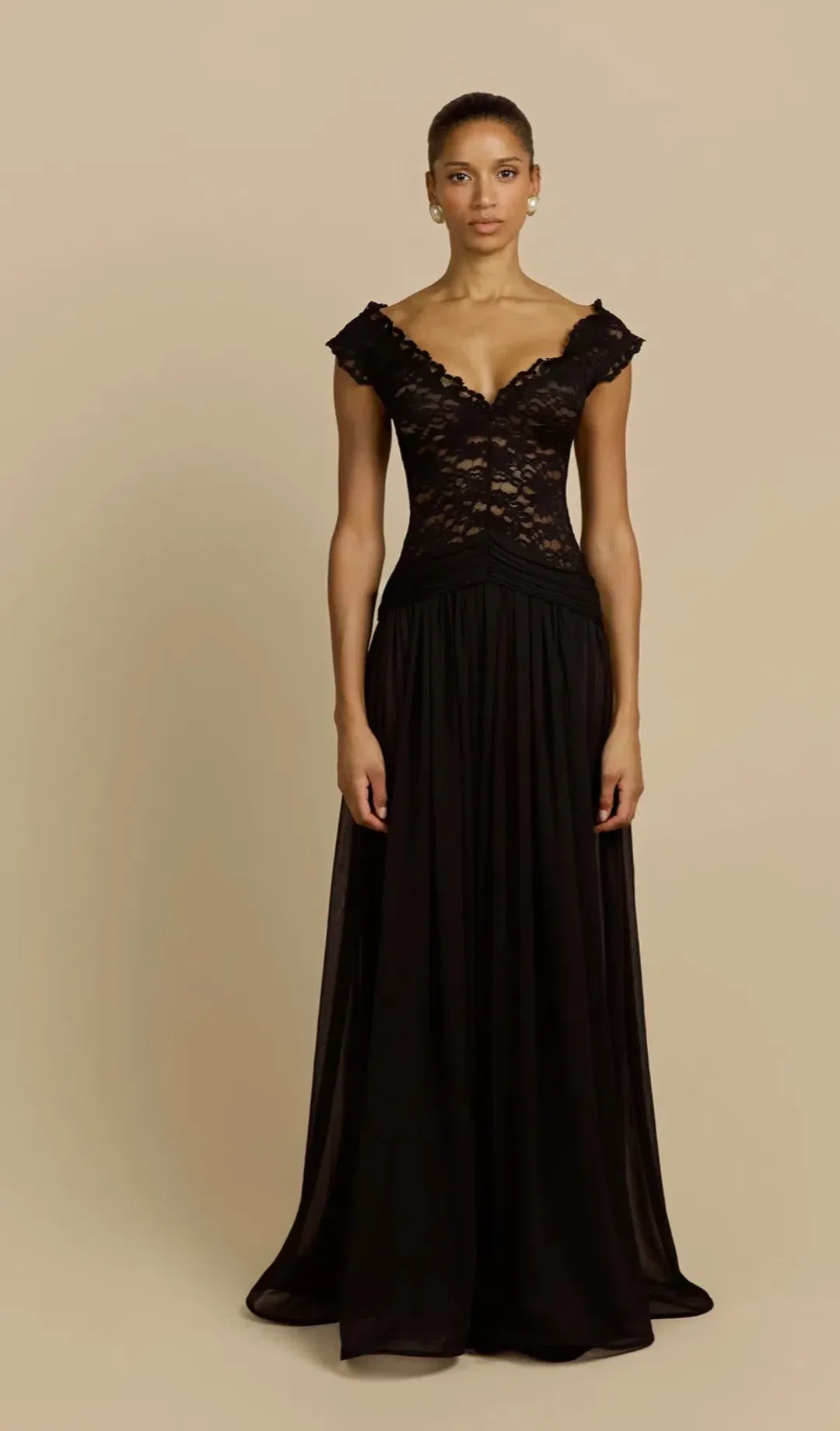 Arcina Ori Arabella dress black XS for rent on The Volte - main image