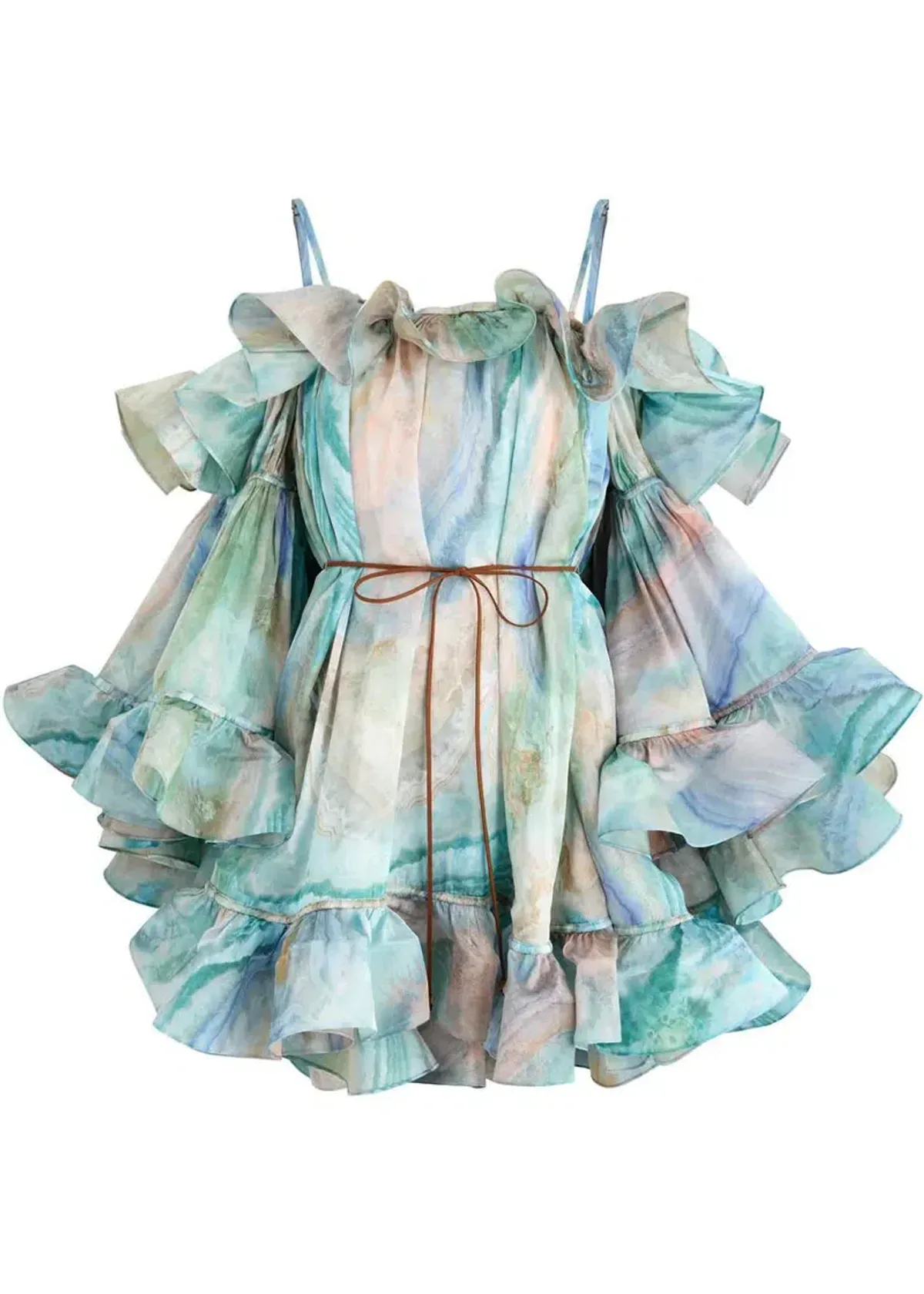 Zimmermann Illuminate Flounce Mini Dress for rent on The Volte - main image
