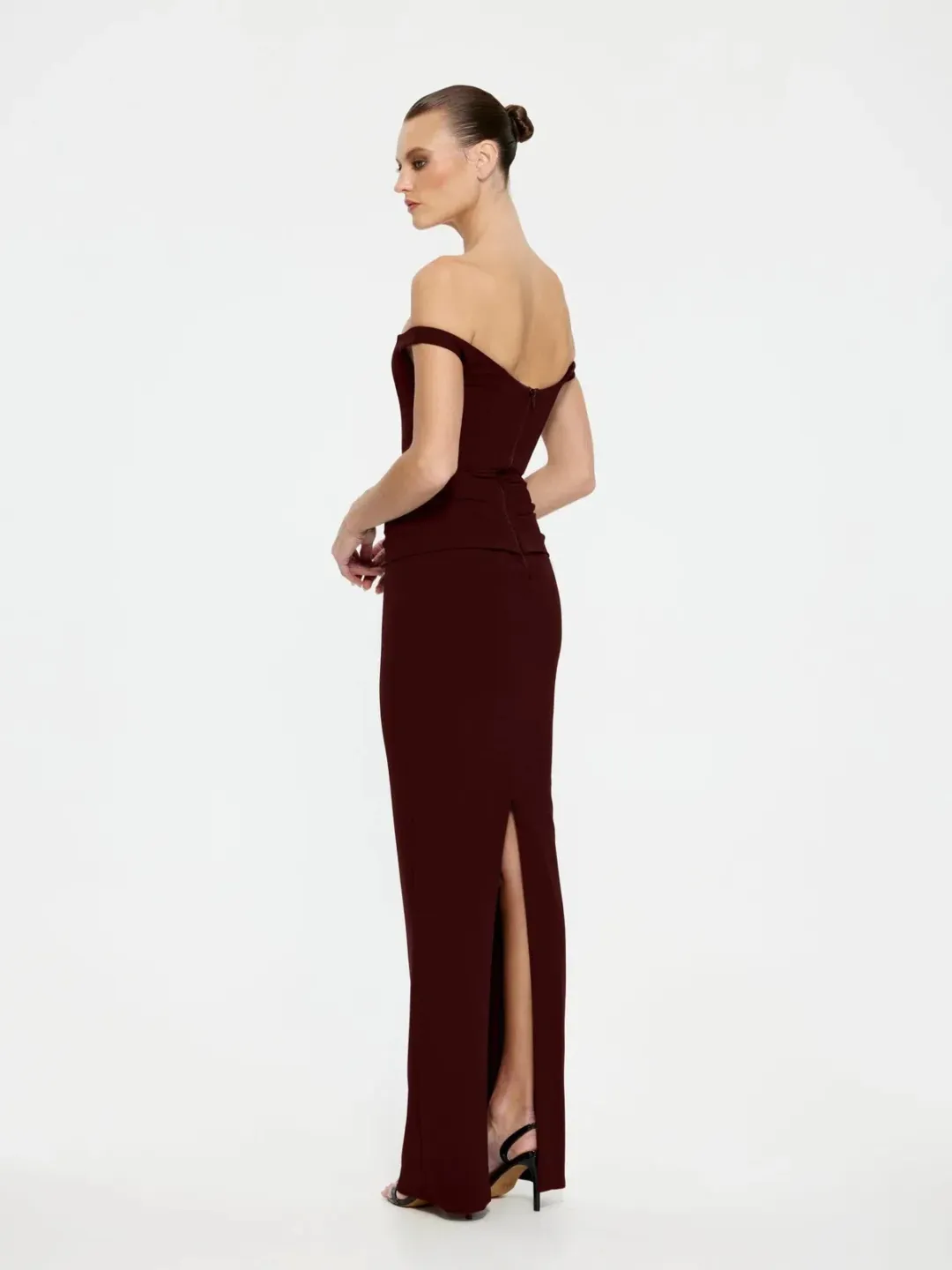 Effie Kats Hayward Gown - Wine for rent on The Volte - main image