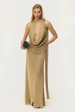 ARCINA ORI KAIA DRESS GOLD SIZE 8 (S) for rent on The Volte - image 3