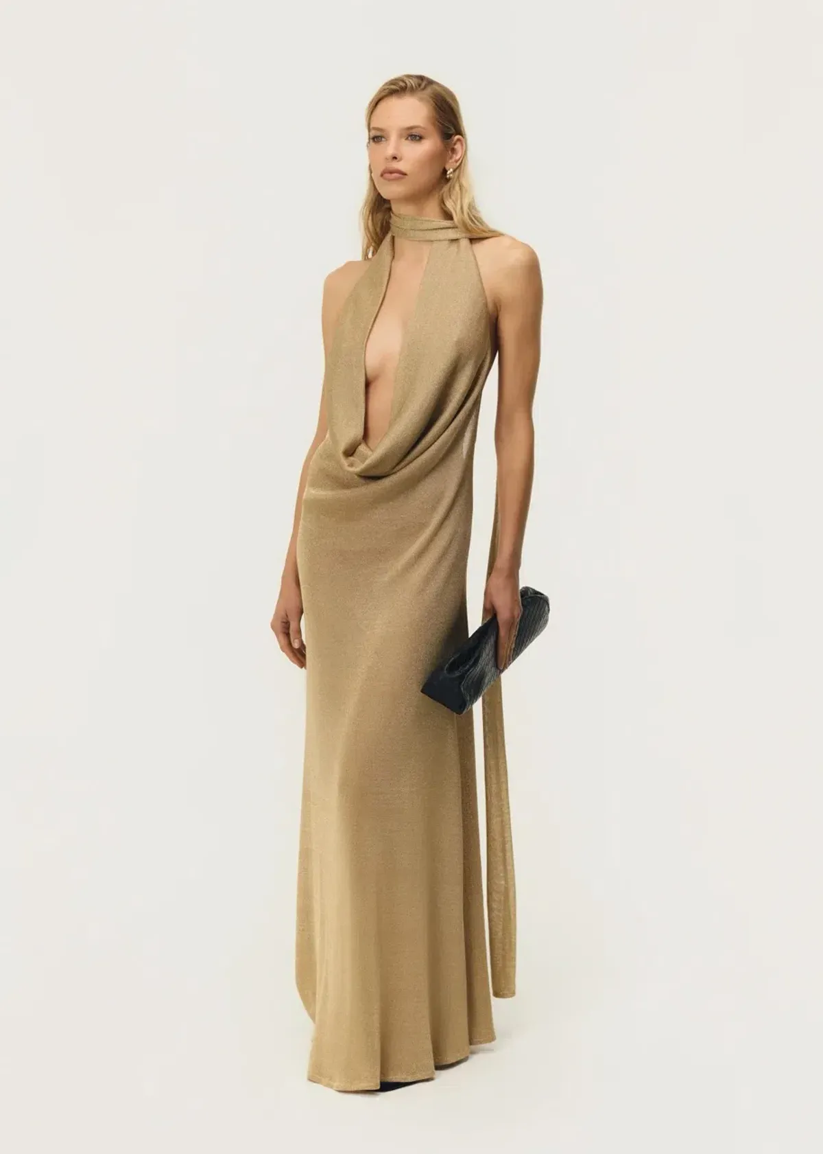 ARCINA ORI KAIA DRESS GOLD SIZE 8 (S) for rent on The Volte - main image