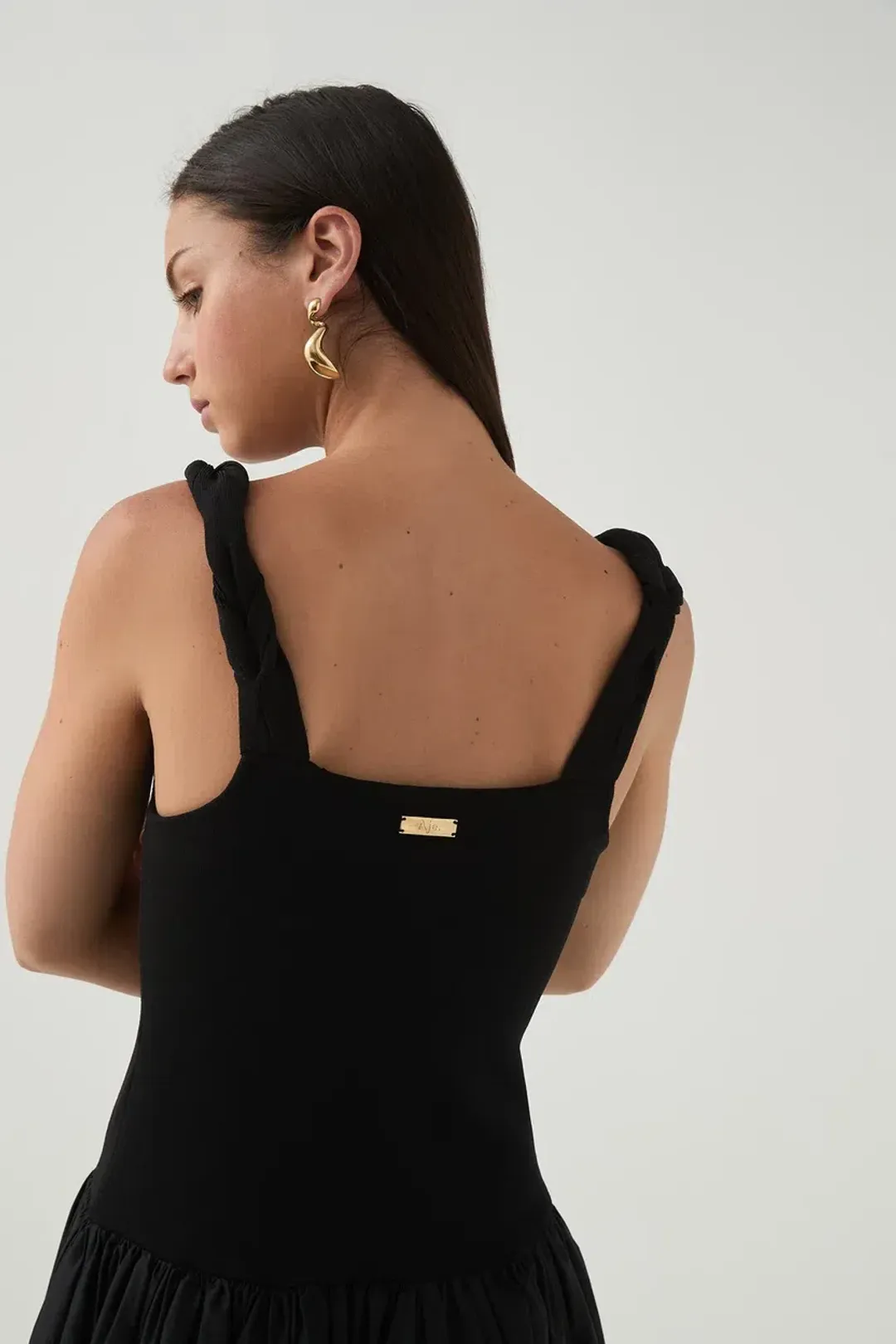 🖤 Aje HALYCON Midi Dress in Black - Size M / 10 AU 🖤 for rent on The Volte - main image
