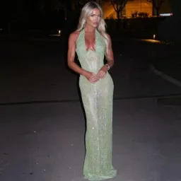 Couture Enchanted Corset Gown In Emerald Size XS for rent on The Volte - image 1