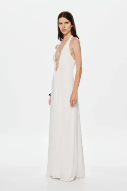 Misha Jennifer Cupro Maxi Dress for rent on The Volte - image 2