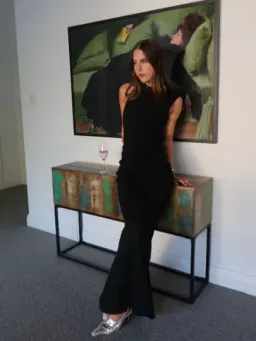 Mode Mischief backless twist maxi dress for rent on The Volte - image 2
