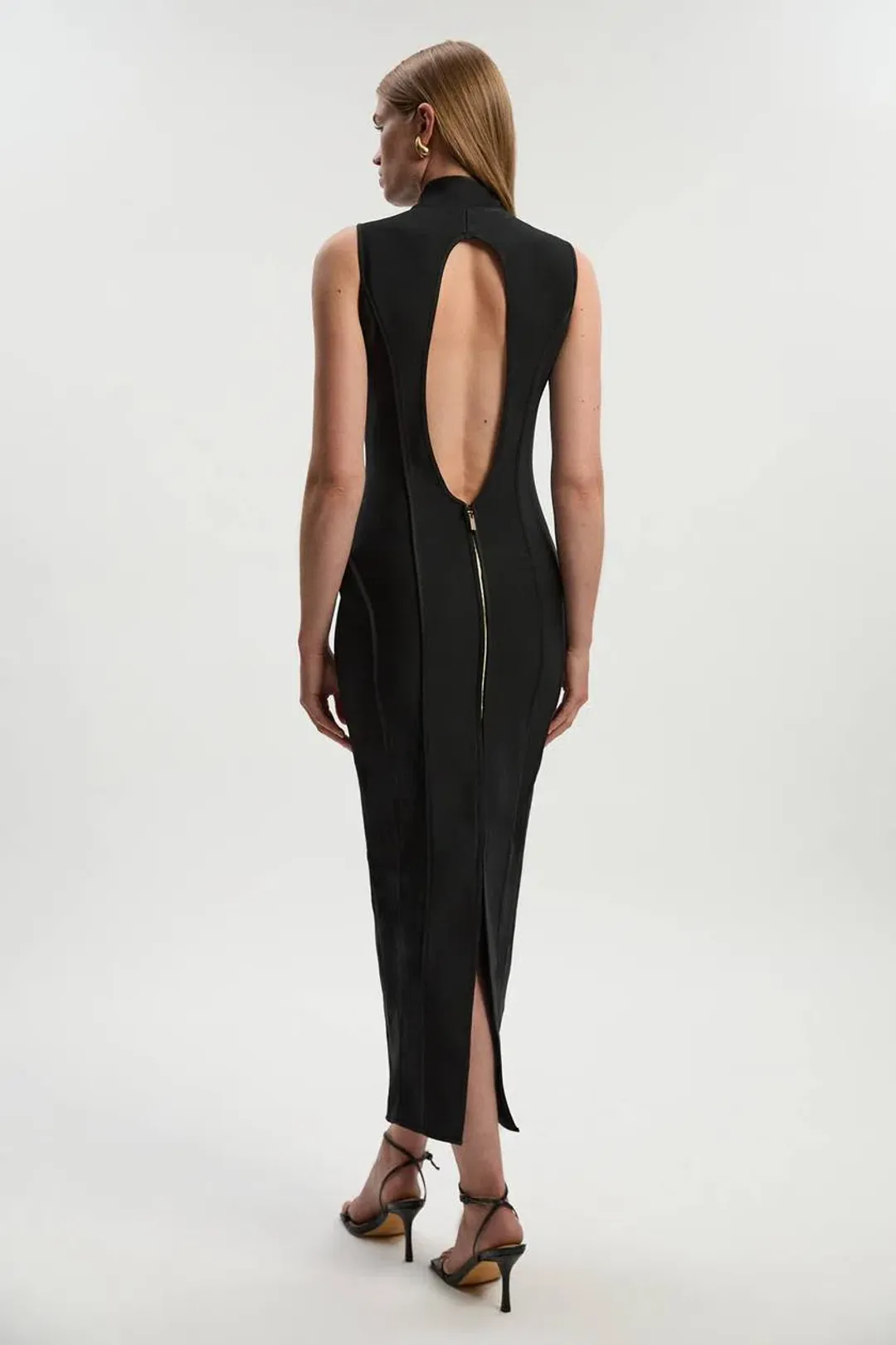 Karen Millen Bandage Knit Midi Dress Size S for rent on The Volte - main image