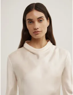 Witchery Long Sleeve Asymmetric Tunic Top Size 18 Vanilla for rent on The Volte - image 3