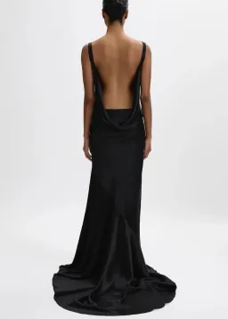 Beare Park Bobby Gown Black Maxi 100% Silk Size 8  for rent on The Volte - image 3