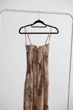House of CB Aiza Cream Floral Print Maxi Dress for rent on The Volte - image 2