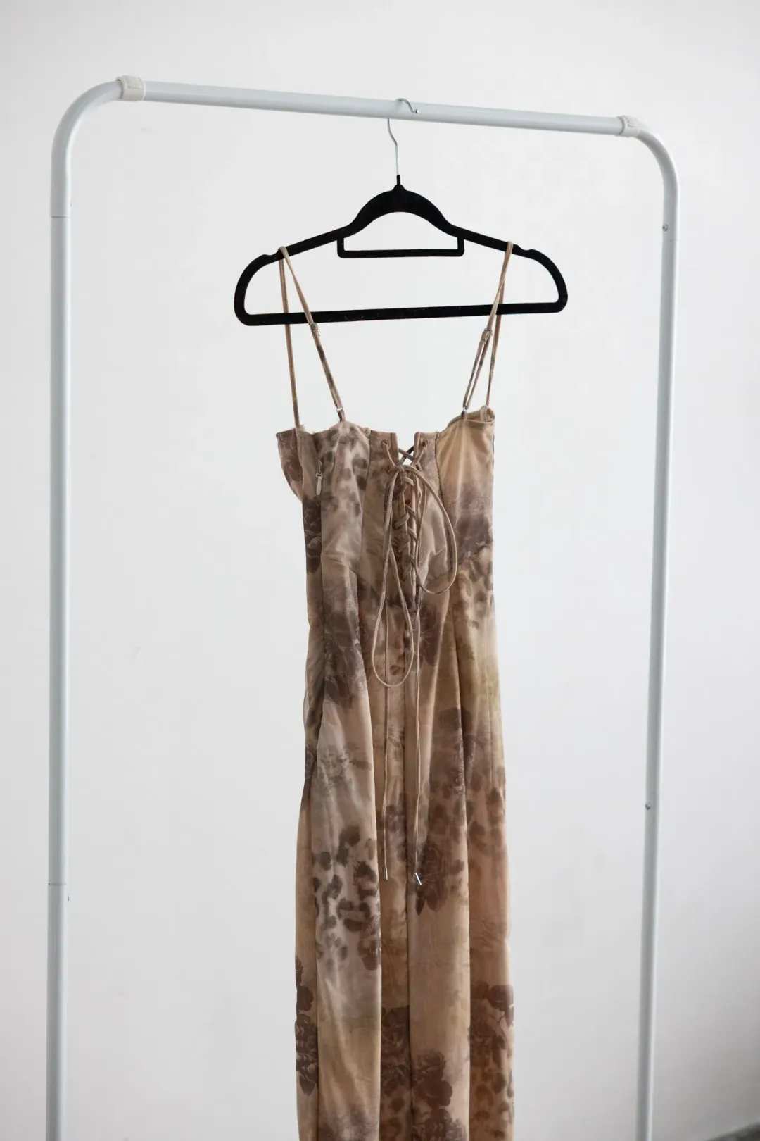 House of CB Aiza Cream Floral Print Maxi Dress for rent on The Volte - main image