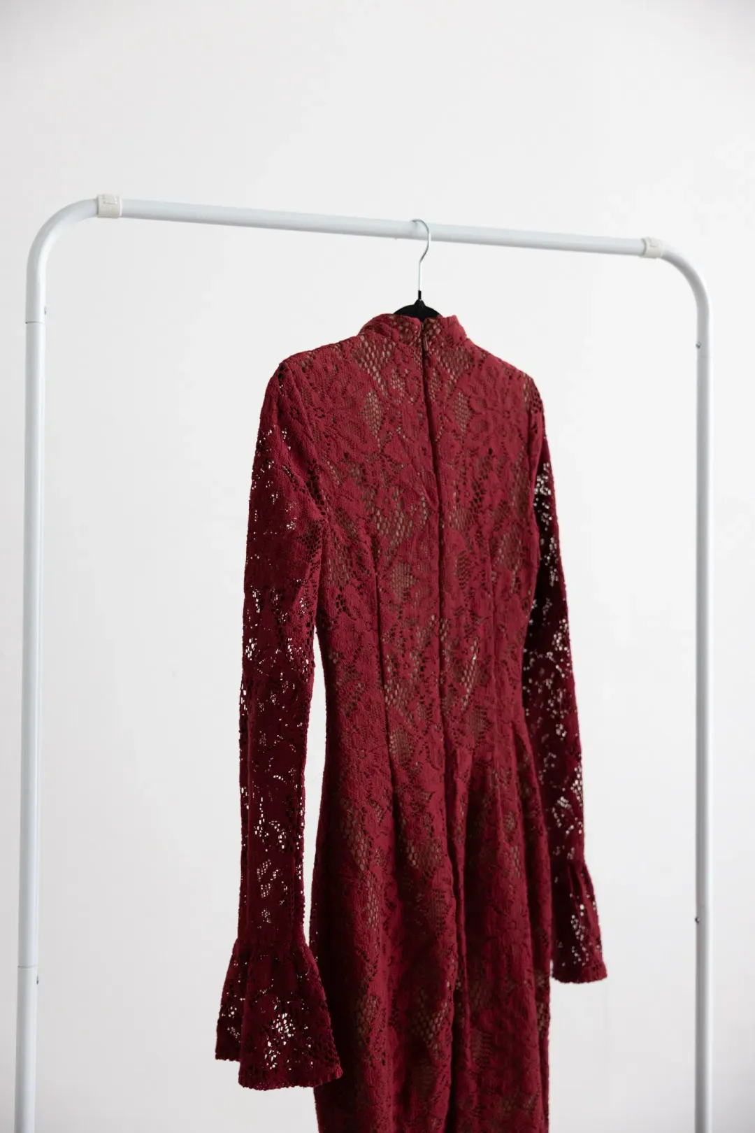 House Of CB Pierette Berry Lace Midi Dress for rent on The Volte - main image