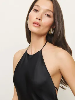 Reformation Jeany Silk Dress Black Size XS  for rent on The Volte - image 6