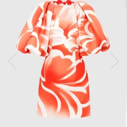 Leo Lin Arabella Puff Sleeve Mini Dress Ruyi Print Size AU 14 for rent on The Volte - image 5
