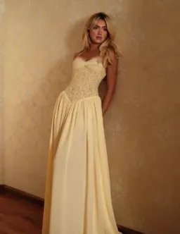 Fenity Faye maxi Dress Butter size 6 for rent on The Volte - image 1