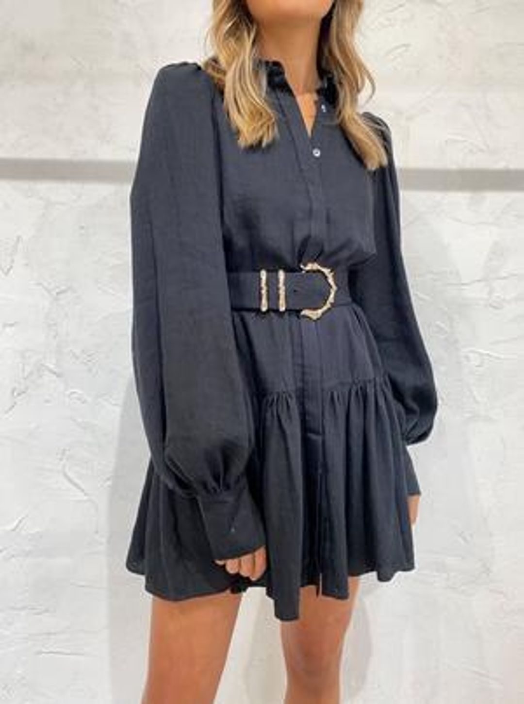 Acler Sherwood Dress Black Size 8 for rent on The Volte - main image