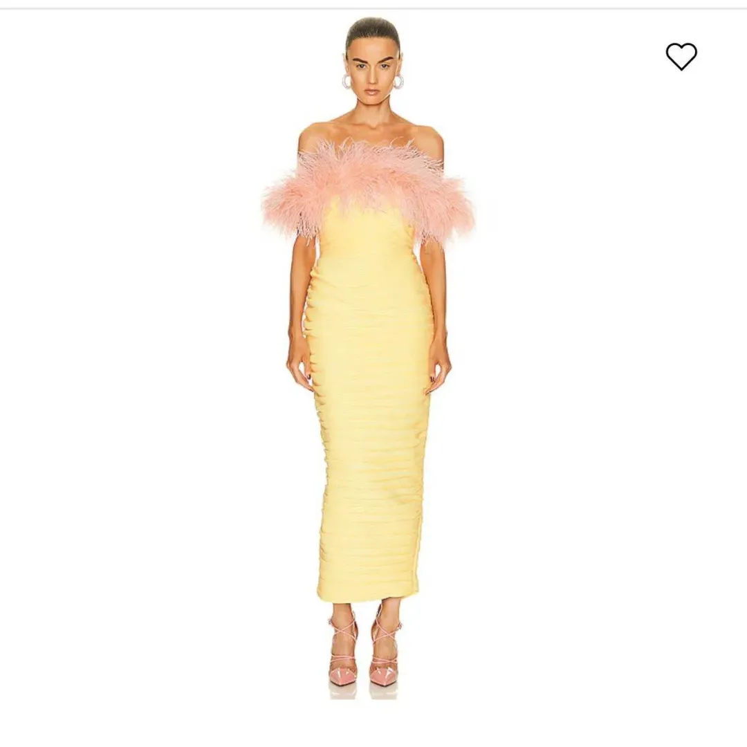Rachel Gilbert Zion Midi Dress in Lemon Size 1/AU8 for rent on The Volte - main image