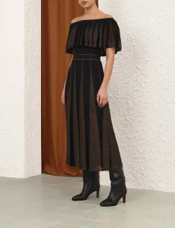 Zimmermann Valiant Metallic Frill Top and Midi Skirt -size 1 for rent on The Volte - image 2