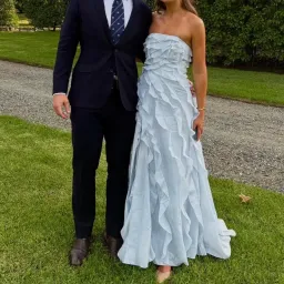  🩵 Aje ALLAIRIE GOWN in Pastel Blue - Size 16 AU  🩵 Ruffled Tiered Maxi Dress  🩵 for rent on The Volte - image 4