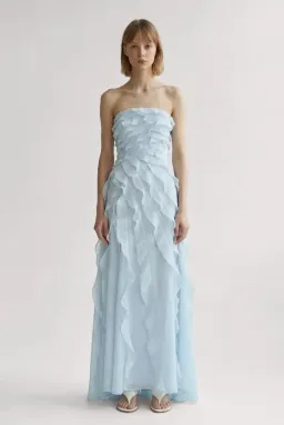 🩵 Aje ALLAIRIE GOWN in Pastel Blue - Size 16 AU  🩵 Ruffled Tiered Maxi Dress  🩵 for rent on The Volte - image 2