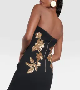 REBECCA VALLANCE Versailles Mini Dress - Black/ Gold Size 10 for rent on The Volte - image 4