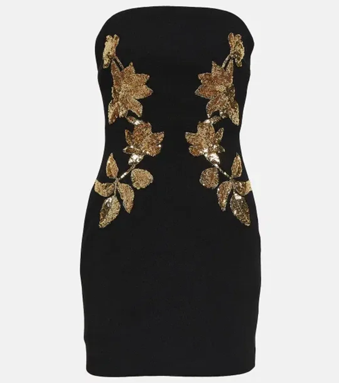 REBECCA VALLANCE Versailles Mini Dress - Black/ Gold Size 10 for rent on The Volte - main image
