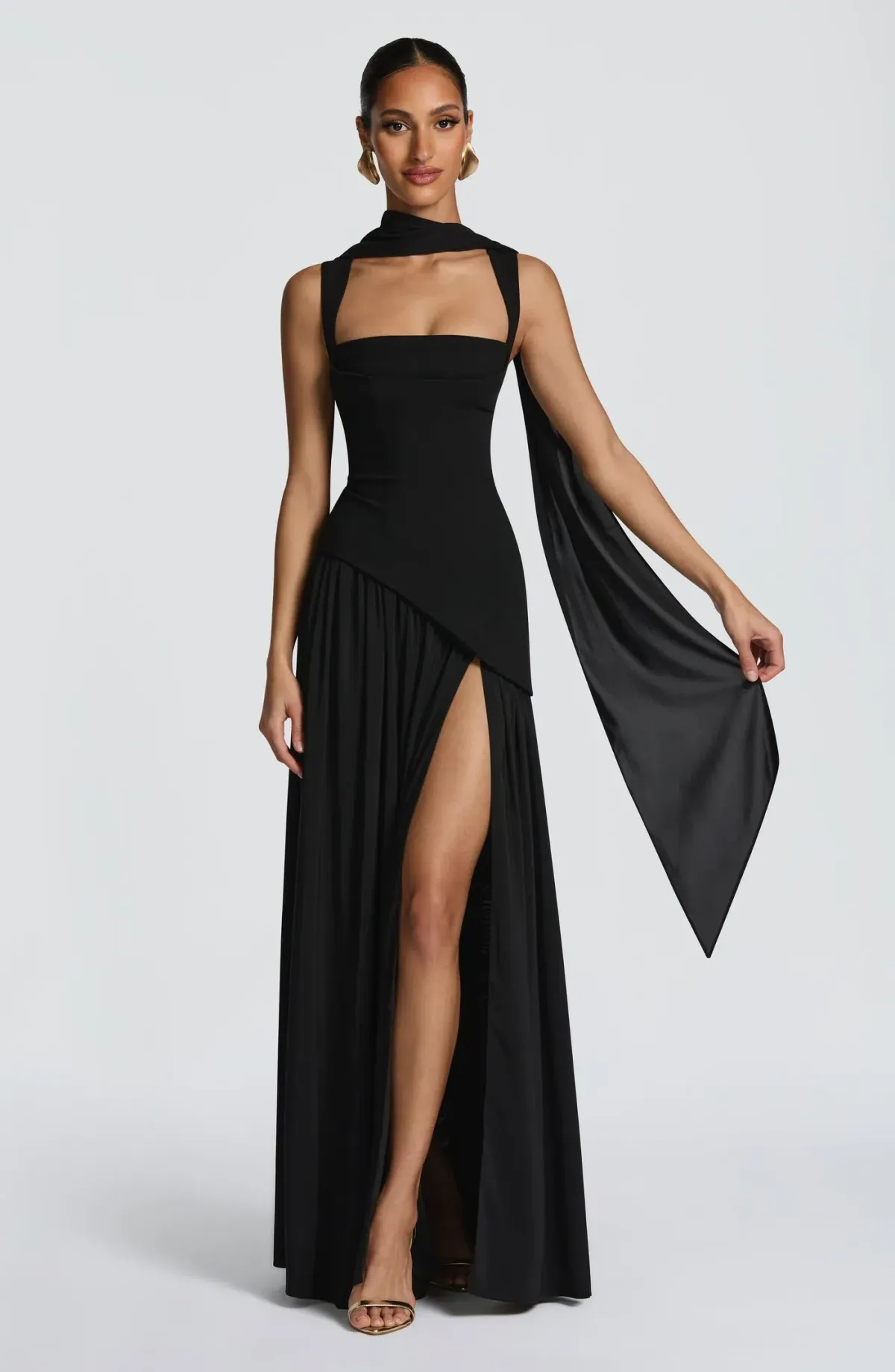 Babyboo Tullulah Maxi Dress in Black Size 8 for rent on The Volte - main image