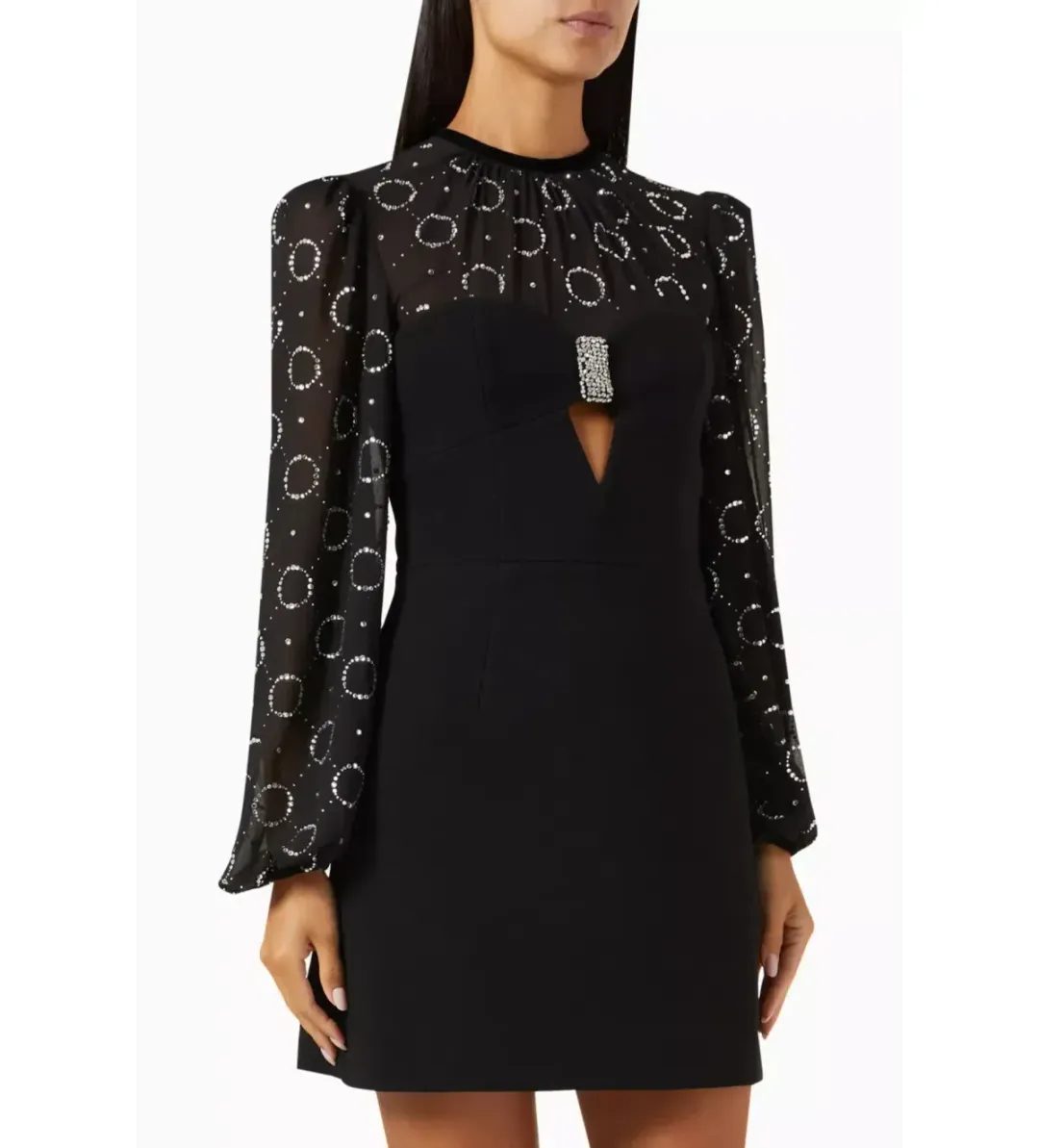 🖤 Rebecca Vallance Ellasandra Mini Dress in Black Size 10 🖤 for rent on The Volte - main image