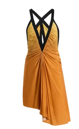 Christopher Esber Exclusive La Isla Suspended Jersey Mini Dress Orange AU 8 for rent on The Volte - image 4