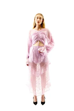 Gypsie midi skirt & crop top, lavender, midi Alice Mccall US10 AU14 for rent on The Volte - image 1