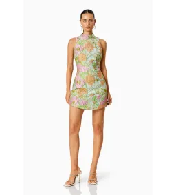 Elliatt Sunbeam Mini Dress In Green Floral Size M/AU 10 for rent on The Volte - image 4