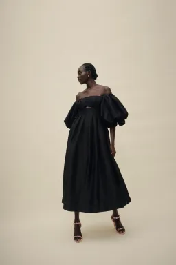 AJE EUGENIE OFF SHOULDER MIDI DRESS SIZE 12 for rent on The Volte - image 5