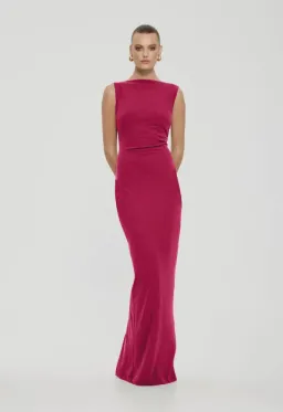 Effie Kats Verona Gown in Raspberry Size XS/6 for rent on The Volte - image 2
