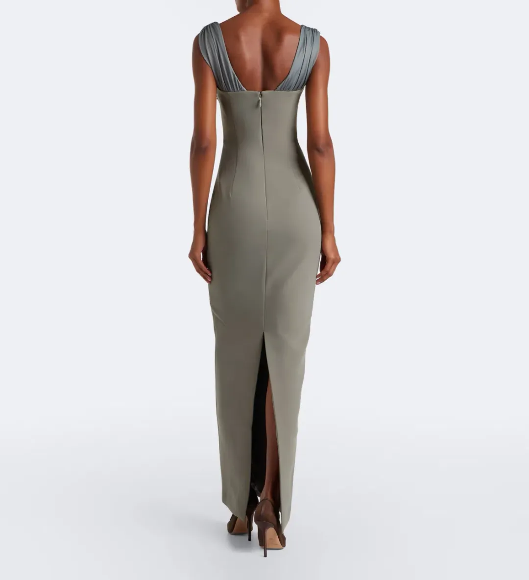 RACHEL GILBERT Malia embellished crêpe corset gown AU 6 for rent on The Volte - main image