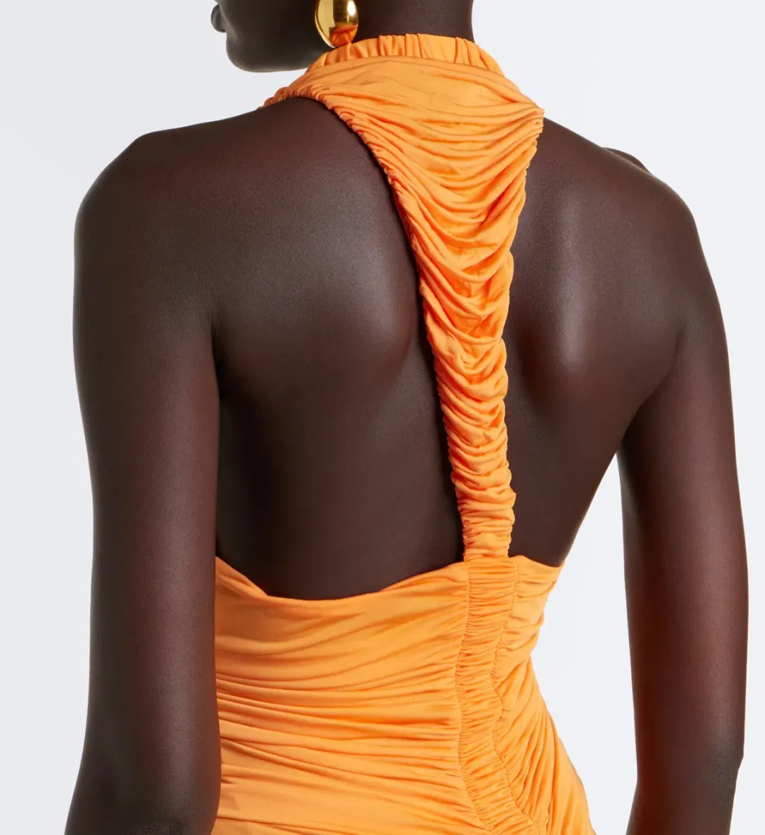 Christopher Esber Orion ruched halterneck gown AU 8 for rent on The Volte - main image